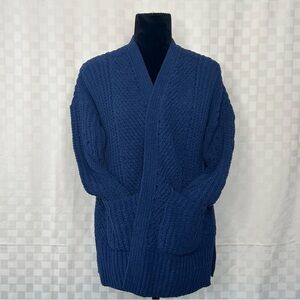 Style & Co. Blue Long Cardigan Sweater